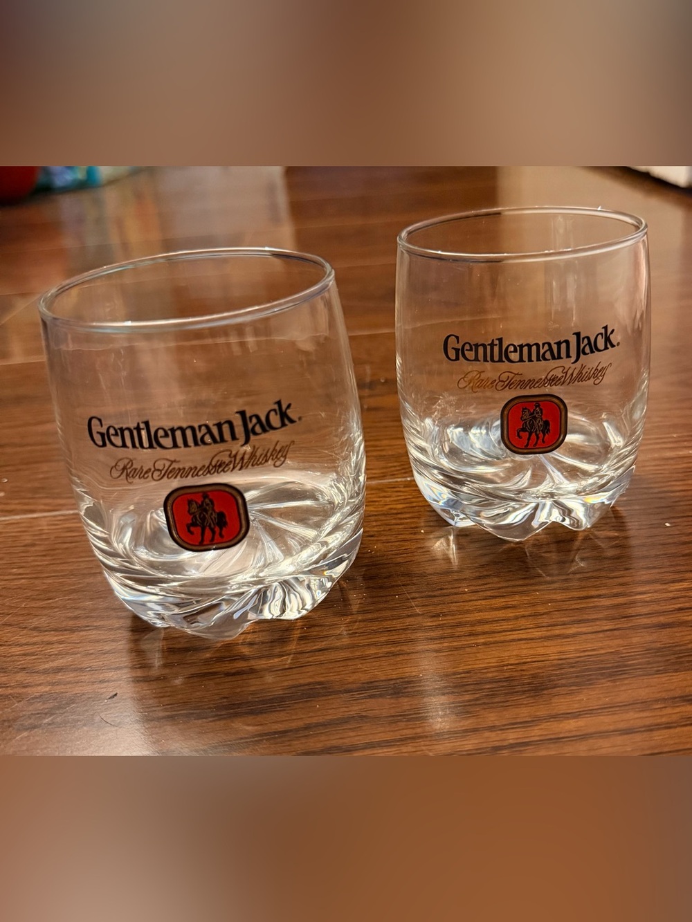 Vintage Gentleman Jack Rocks Glasses - Set of 2